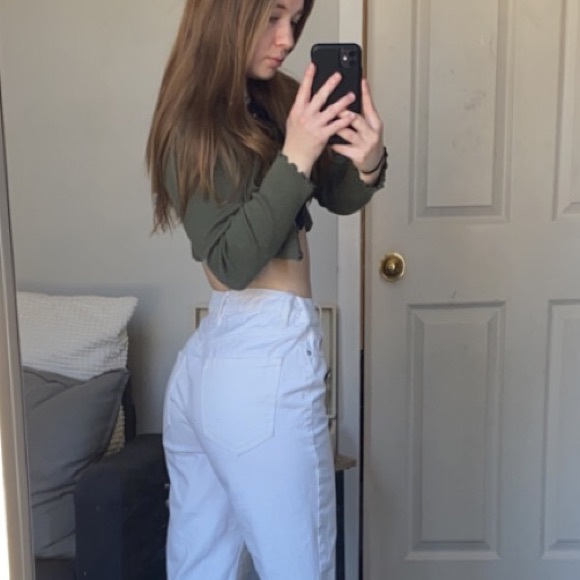 Green cropped cardigan - Picture 2 of 11